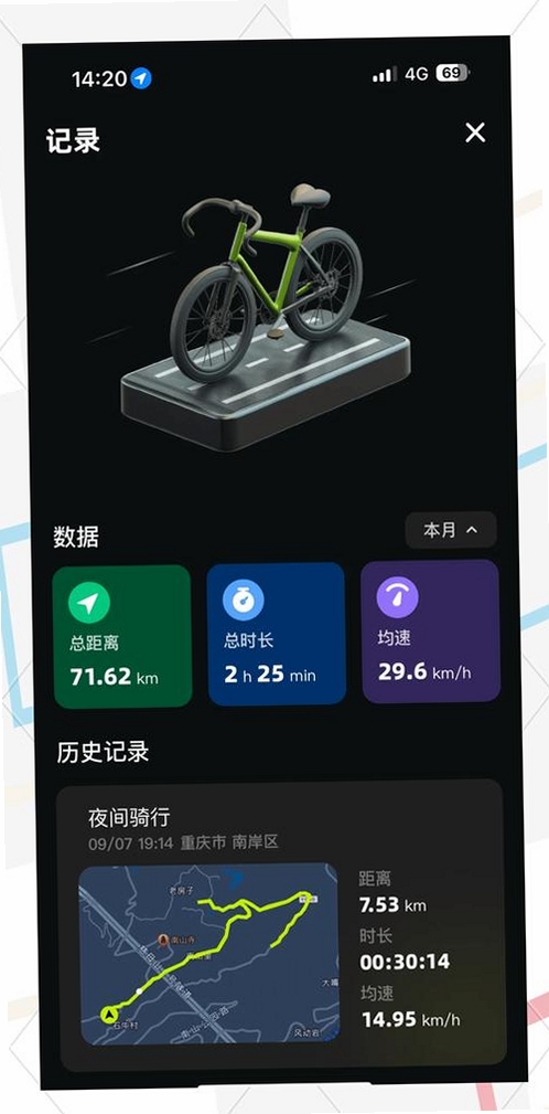 山地自行车手运行截图