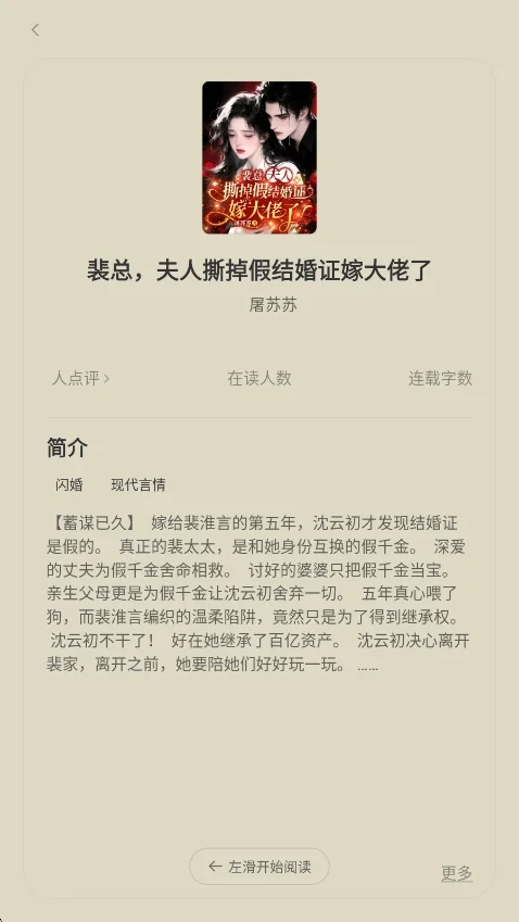 琅阅小说运行截图
