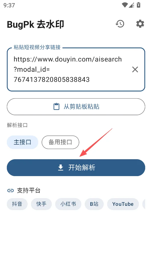 BugPk去水印运行截图