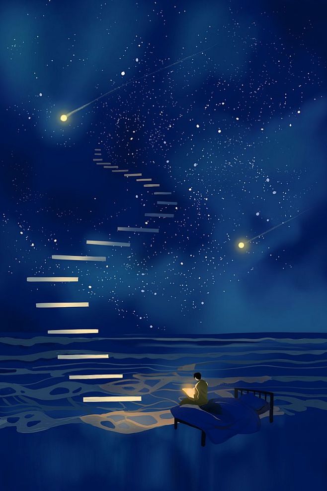 星语 深夜 情感 独白 治愈 星空 配图