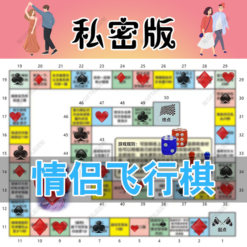 Love Flight Chess 恋爱飞行棋 双人互动 棋盘玩法