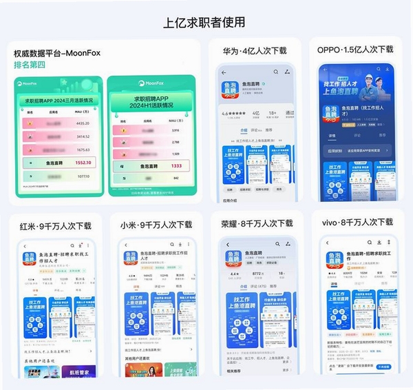 鱼包直聘招聘运行截图