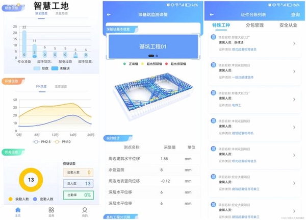 工地记工统计运行截图