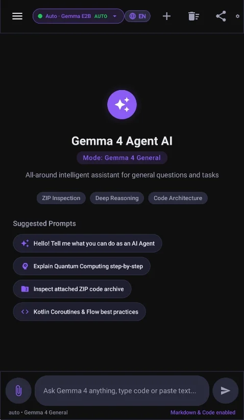 Gemma4AgentAI运行截图