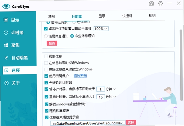 CompanionEye 设置界面截图