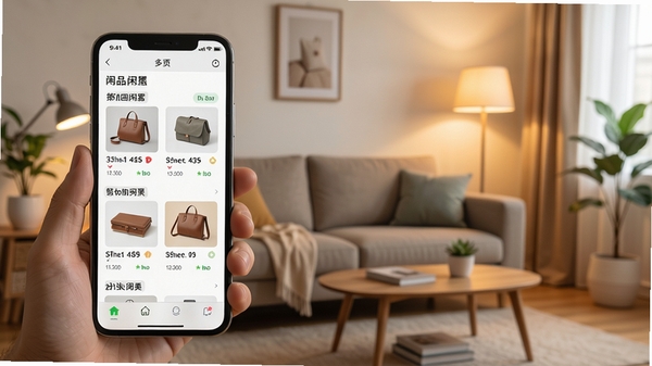 ���ֽ�����������������Ԥ��ͼ����������Ϊ�ֻ���Ļչʾ��������Ʒ�б�������Ϊ����Ŀ���������ůɫ���ƹ⣬��Ʒ���������ɼ����������ִ���࣬ͻ�����ý��ױ����