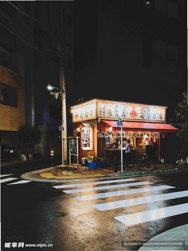 深夜路边摊美食图片