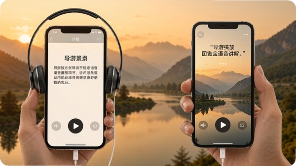 ���δ��ű��������ⲥ��ҳ�棬�������ֻ����ӣ���Ļ��ʾ����������֣�����Ϊɽˮ�羰��ɫ����ů