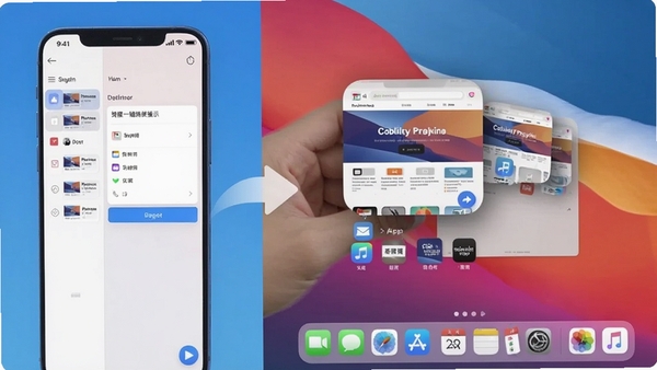 网页转App一键转换操作演示图,屏幕左侧是软件简洁的输入界面,右侧动态展示网页图标与标题被自动提取并封装为桌面快捷方式的过程,画面动感清晰