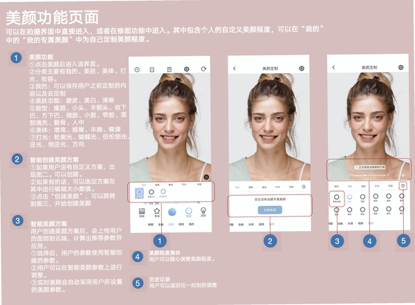 美颜修图 操作教程 界面讲解