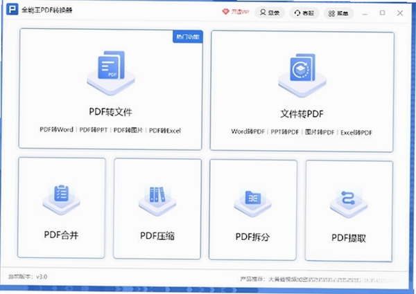 全能王PDF转换器运行截图
