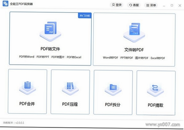 全能王PDF转换器运行截图