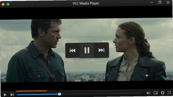 VLC Media Player ������������Ԥ��ͼ����ɫ���棬����������ʾ���ſ��ư�ť������Ϊ�����Ӱ���棬���������ִ�����������ϸ�壬ͻ��������רҵ��������