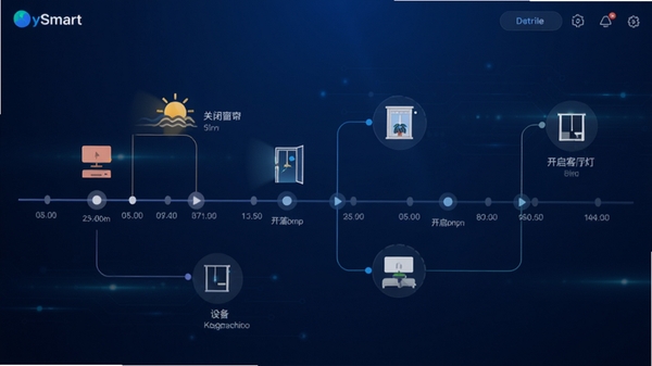 HeySmart�ĳ�����������ҳ����ӻ�չʾ��������ʾʱ�������豸�������̣�������ʱ�رմ��������������ƣ�����Ϊ����ɫ�Ƽ��н��䣬�ڵ�����������ͼ���࣬����ֱ�ۣ�ϸ�ڷḻ��