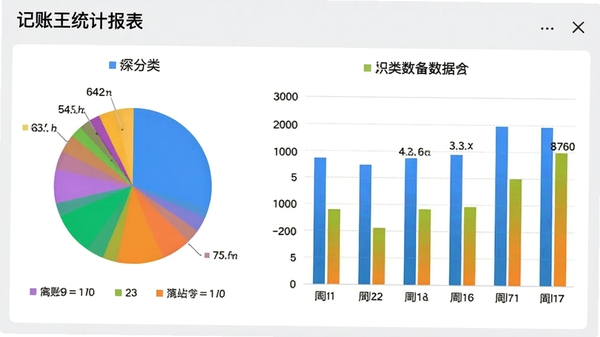 ������ͳ�Ʊ���ҳ�棬չʾ��ɫ��ͼ����״ͼ�������ǩ����������Ϊǳ��ɫ��ͼ��ɫ�������������Ӿ�רҵ���������⣬�������ݷ�������