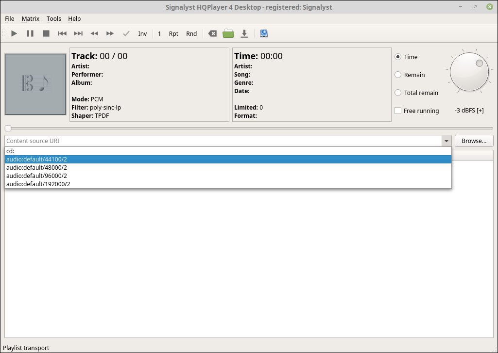 HQPlayer 6.0.2中文最新版运行截图