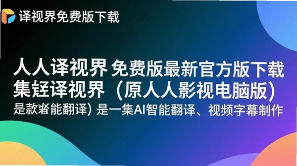 人人译视界运行截图
