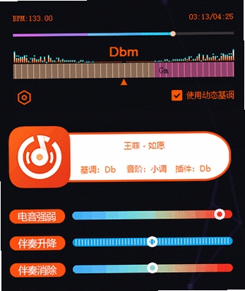 云音仕电音查询器运行截图