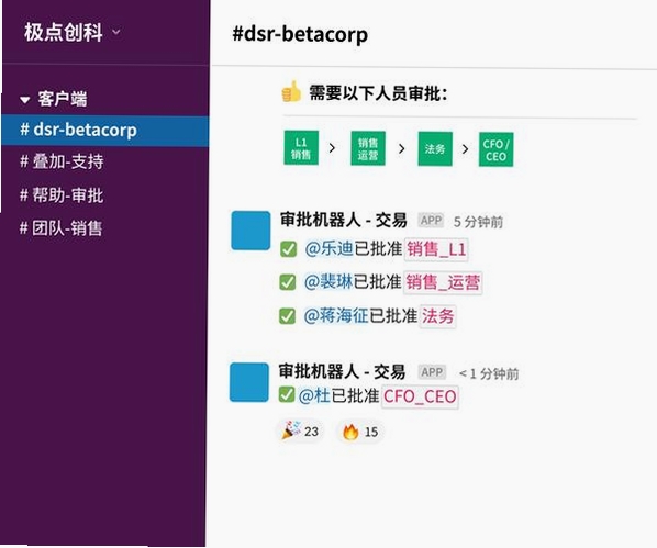 Slack运行截图