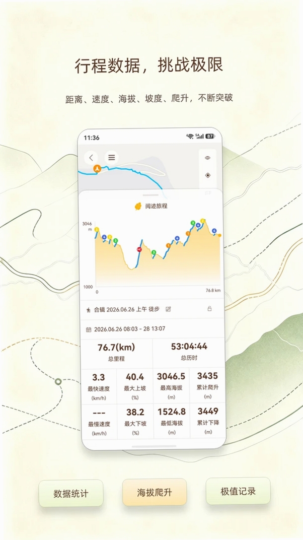 阅迹旅程运行截图