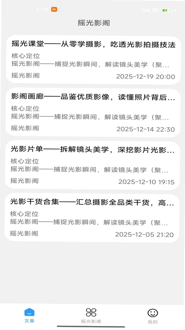 摇光影阁运行截图