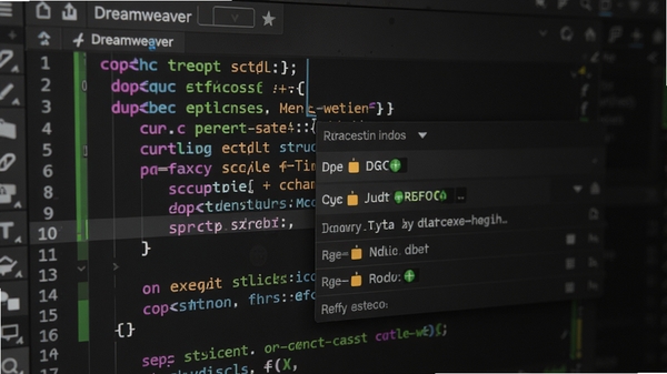 Adobe Dreamweaver ����༭��д����ʾ��ɫ�﷨�������Զ���ȫ�����б�������Ϊ�����У���������Ϊ����༭����ǿ��������ʾ���ܣ��������ֱ��
