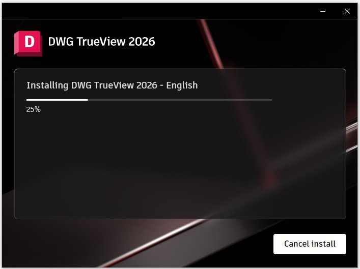 autodesk dwg trueview 2026正式版运行截图