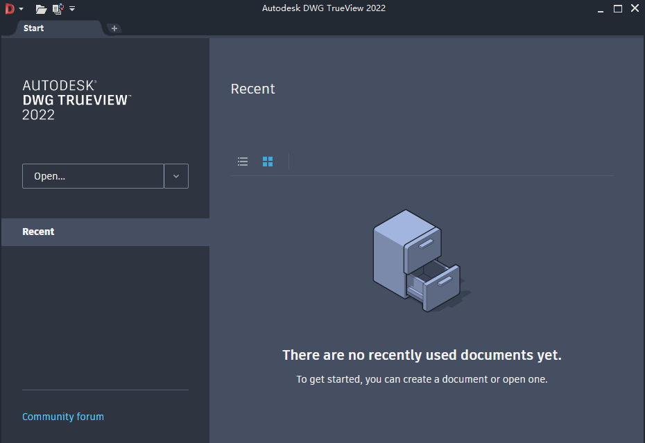 Autodesk DWG TrueView 2022中文激活版运行截图