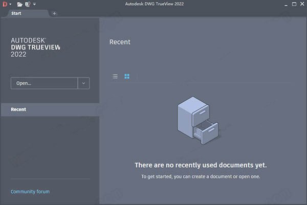 Autodesk DWG TrueView 2022中文激活版运行截图