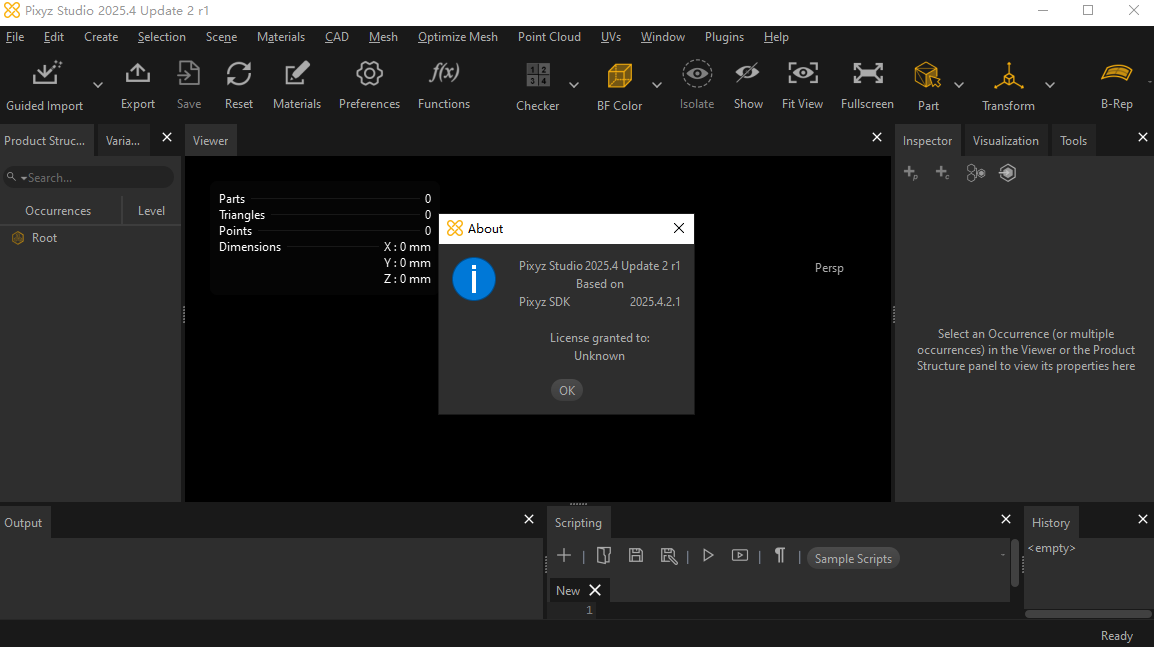 Pixyz Studio 2026最新版运行截图