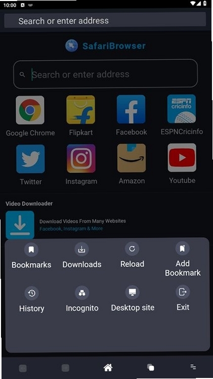 Safari浏览器运行截图