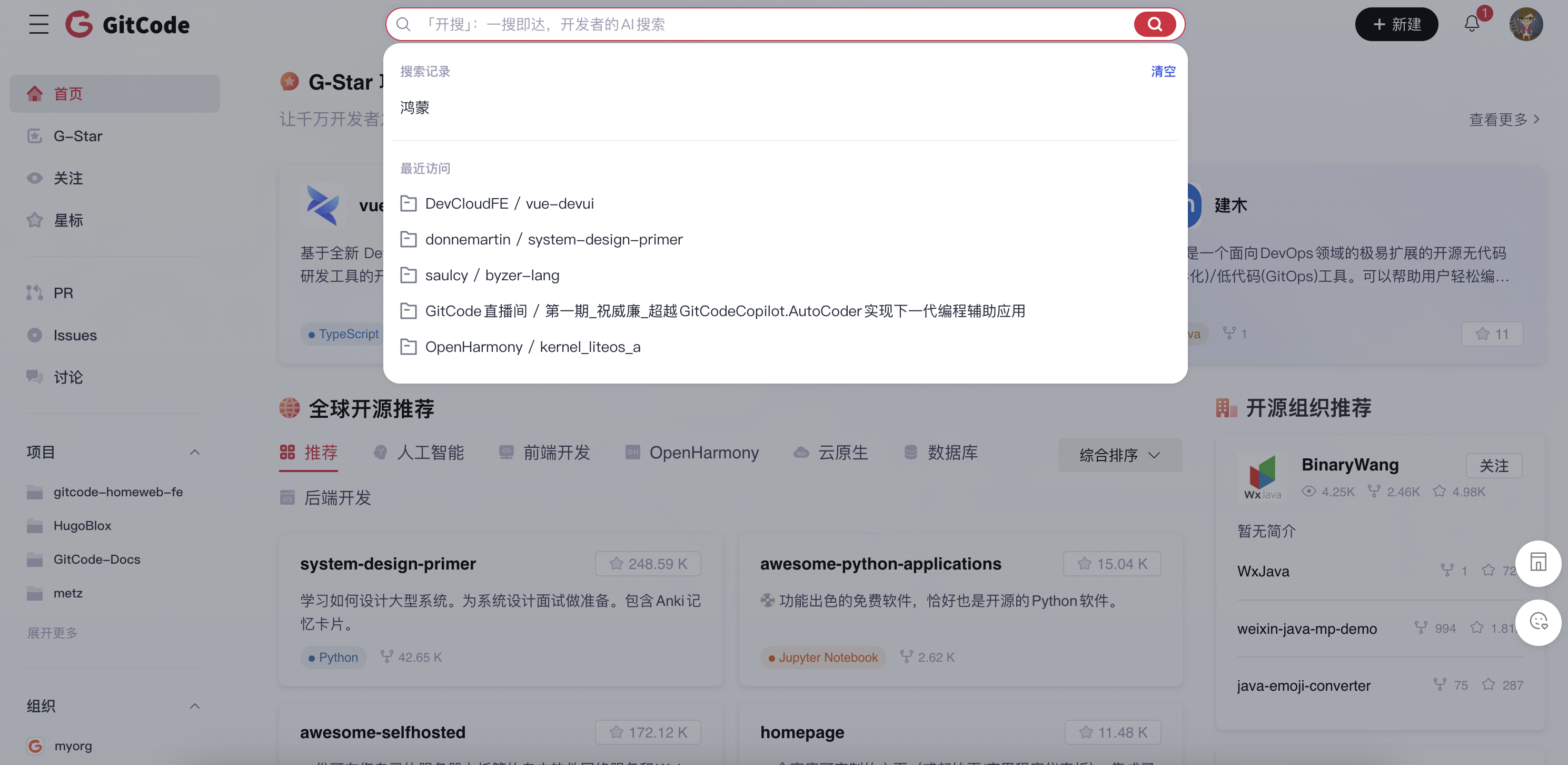 GitCode搜索技巧与热门项目推荐使用教程