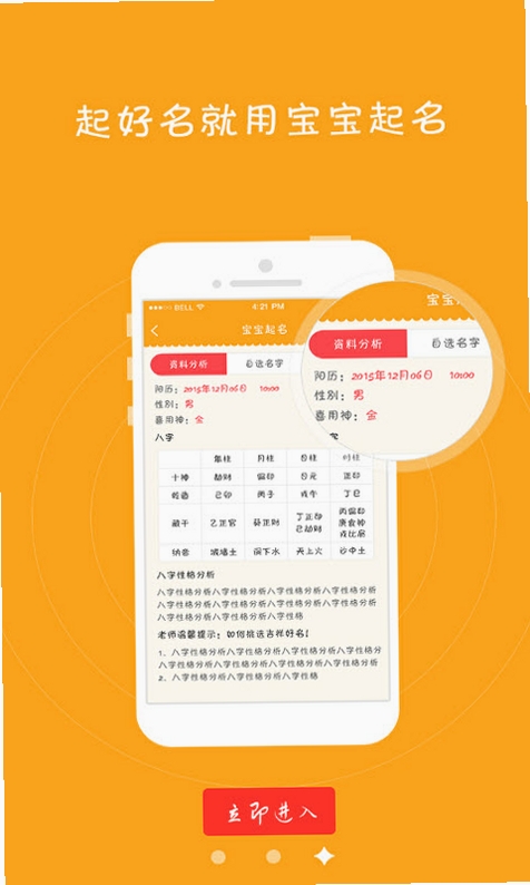 宝宝起名运行截图