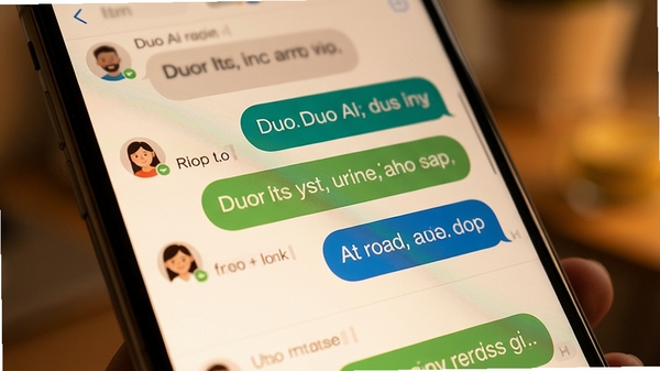 Duo Ai ���ܶԻ�������д���ֻ���Ļչʾ�û���AI�����������¼�������黯������ͻ���������ݵ������ȣ�ɫ����ů��չ��������Ȼ�ĶԻ�����