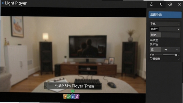 Light Player ��Ļ���� �����С ��ɫѡ�� λ�õ��� ��Ƶ����ײ� ��Ļ���� ���ܽ���