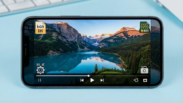 Light Player ���ܸ�ʽ���빦����ʾͼ���ֻ���Ļ����ʾһ����Ƶ���ڲ��ţ�����Ϊ������Ȼ�羰����Ƶ�ײ������������ɼ�����Ļ�����и�ʽ��ʶ����뷽ʽͼ�꣬��������Ϊ����ɫ������ɾ�����