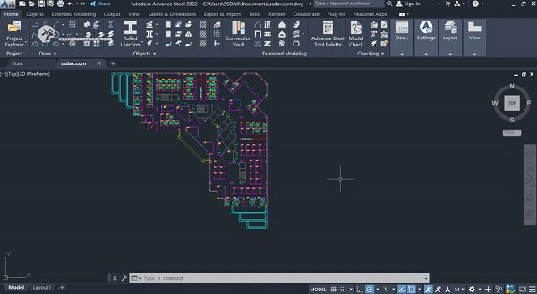 Autodesk Advance Steel 2022中文免费版运行截图