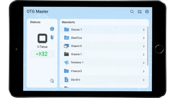 OTG Master�������ͼ��չʾ�豸����״̬���ļ��б�������Ϊ����ǳ��ɫ�Ƽ��н��棬ͼ��������������ɾ�����