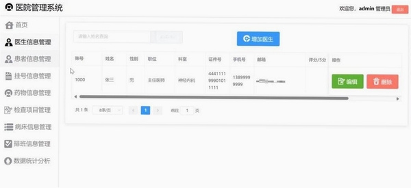 龙脑通门诊管理软件运行截图