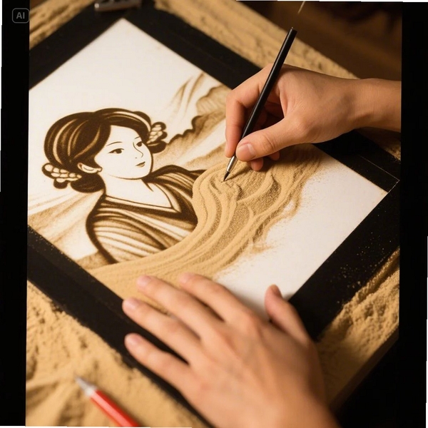Sand Coloring 沙画 教程