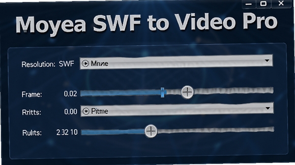 չʾMoyea SWF to Video Pro��Ƶ������ý��棬��ʾ�ֱ��ʡ�֡�ʡ������ʵ���ѡ�����Ϊ����ɫ����ͻ����������Moyea SWF to Video Pro���������4:3��ϸ��������