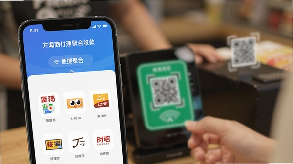 �����̸�ͨ�ۺ��տ���棬�ֻ���Ļ��ʾ����֧����ʽͼ�꣬����Ϊ�˿�ɨ�븶���ģ��������ͻ����ݾۺϹ���