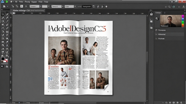 Adobe InDesign CS5 ������Ԥ��ͼ����ʾ�������Ű湤��������๤�������Ҳ���壬�м仭������ͼ�Ļ��ŵ���־ҳ�棬������רҵ���ƹ���ͣ�ϸ������