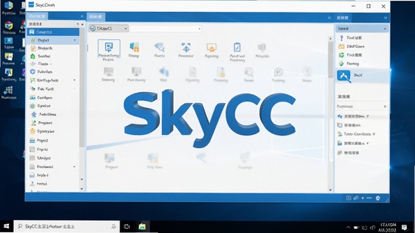 SkyCC����������Ԥ��ͼ��չʾ�书��ģ���б��������ķ��಼�֣�����Ϊ����Windows���滷����������Ϊ�ִ���ƽ����ƣ�ɫ������ɫ�Ͱ�ɫΪ��ɫ������������ͻ����������SkyCC��Logo��ʶ