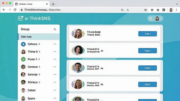 ThinkSNS�û���ϵ����������Ԥ��ͼ�����Ϊ�����б����Ҳ�չʾ�û�ͷ�����ע��ť��������ÿ�Ƭʽ���֣�ɫ�����£�������������ʾ��ϸ��������