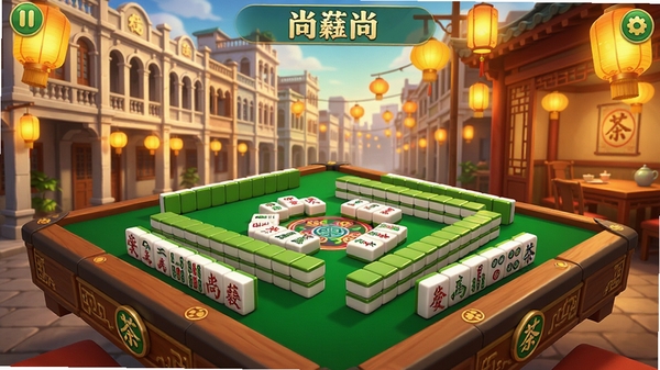 ���й㶫�齫��Ϸ�������ͼ��չʾ���µ�3D�齫���������ǹ�����¥���¥Ԫ�أ�ů��ɫ�ƹ⣬�����Χ����ϲ�죬������������