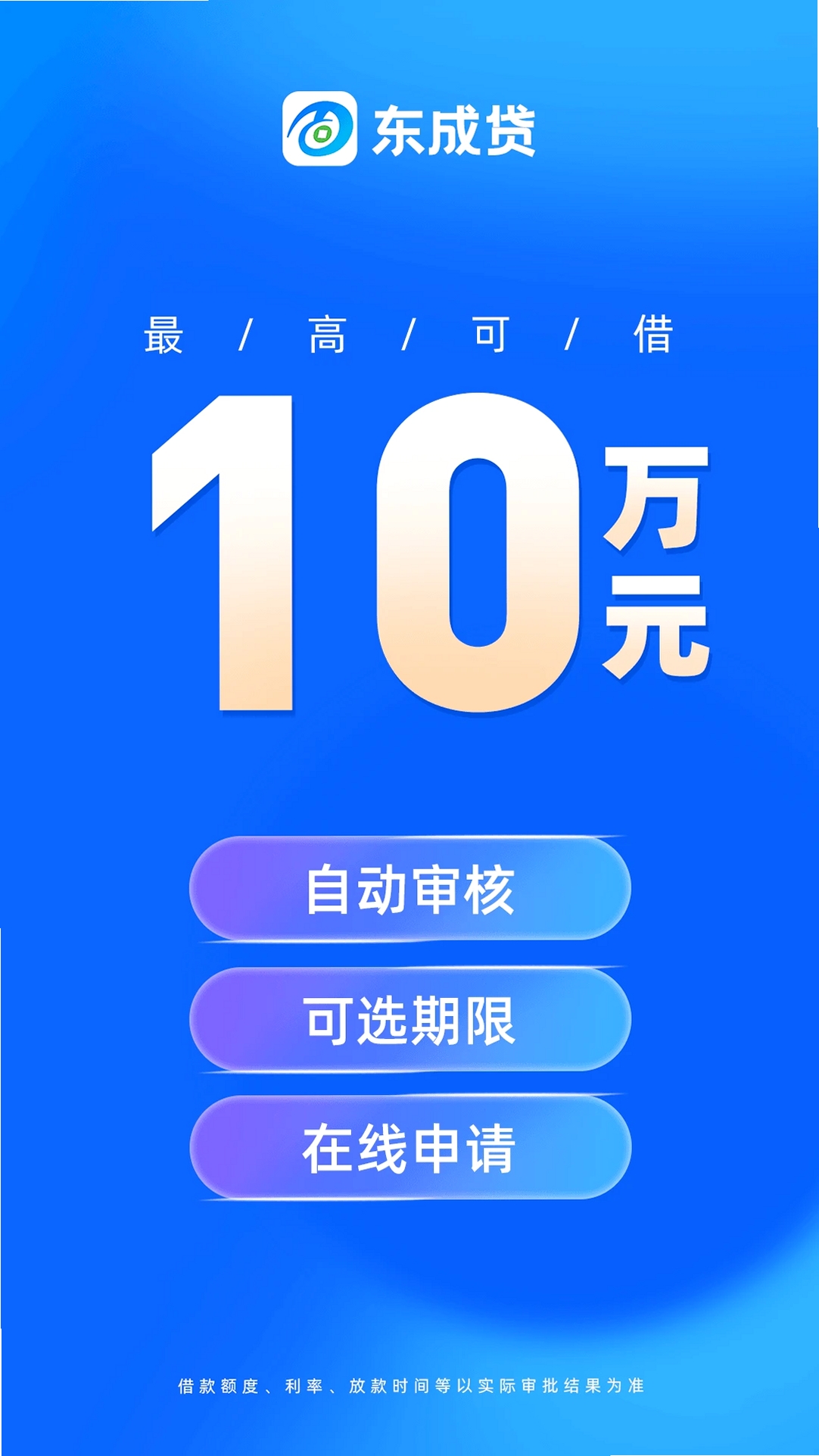 东成贷运行截图