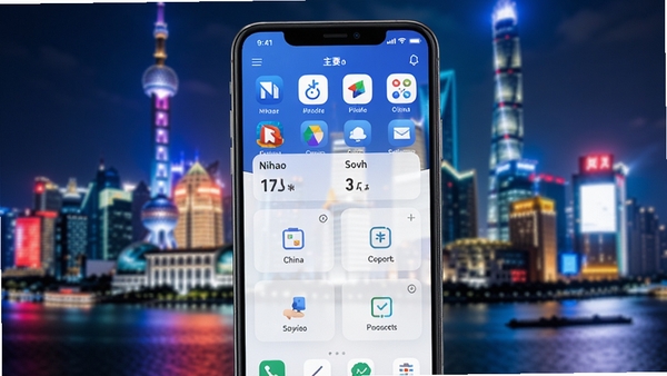 Nihao China Ӧ���������Ԥ��ͼ����������չʾ�ֻ������棬����Ϊ�Ϻ�½�����������ģ����Ӱ��ǰ���ֻ���Ļ������ʾ����ͼ������Ҫ����ģ�飬����ɫ������ɫ�Ͱ�ɫΪ�������ֿƼ�������ʻ��������Booguģ�����ɡ�