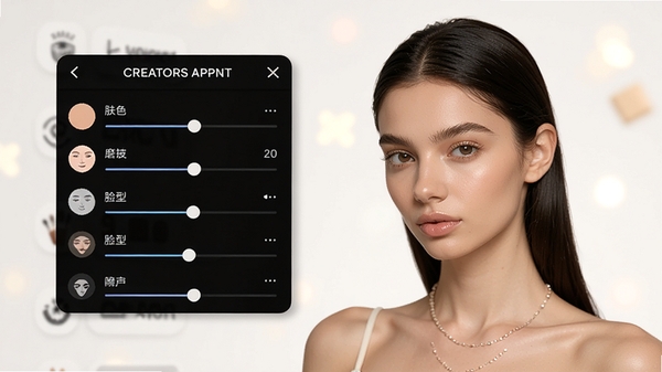 CREATORS APPNT �������ݹ��ܽ��棬�Ҳ�Ϊģ�ذ������������������壬������ɫ��ĥƤ�����͵ȵ��ڻ��飬�����࣬�����黯��ͻ��������壬�����������