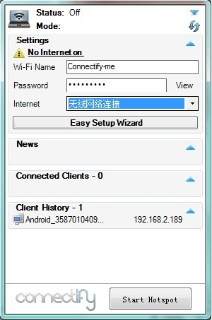 Connectify�ȵ㴴�����÷�������